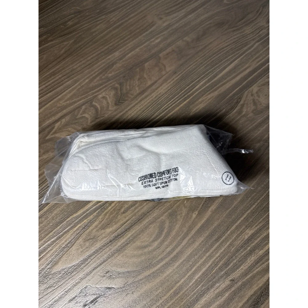 NOS Vintage Concrete Comfort Sox Work Socks Mens 11 White 3 Pack Cotton Cushion‎